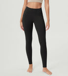 ODCLOUD 28�Buttery Soft Lounge Yoga Leggings with Pockets Onyx Black Grey - ododos