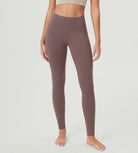 ODCLOUD 28�Buttery Soft Lounge Yoga Leggings with Pockets Purple Taupe - ododos