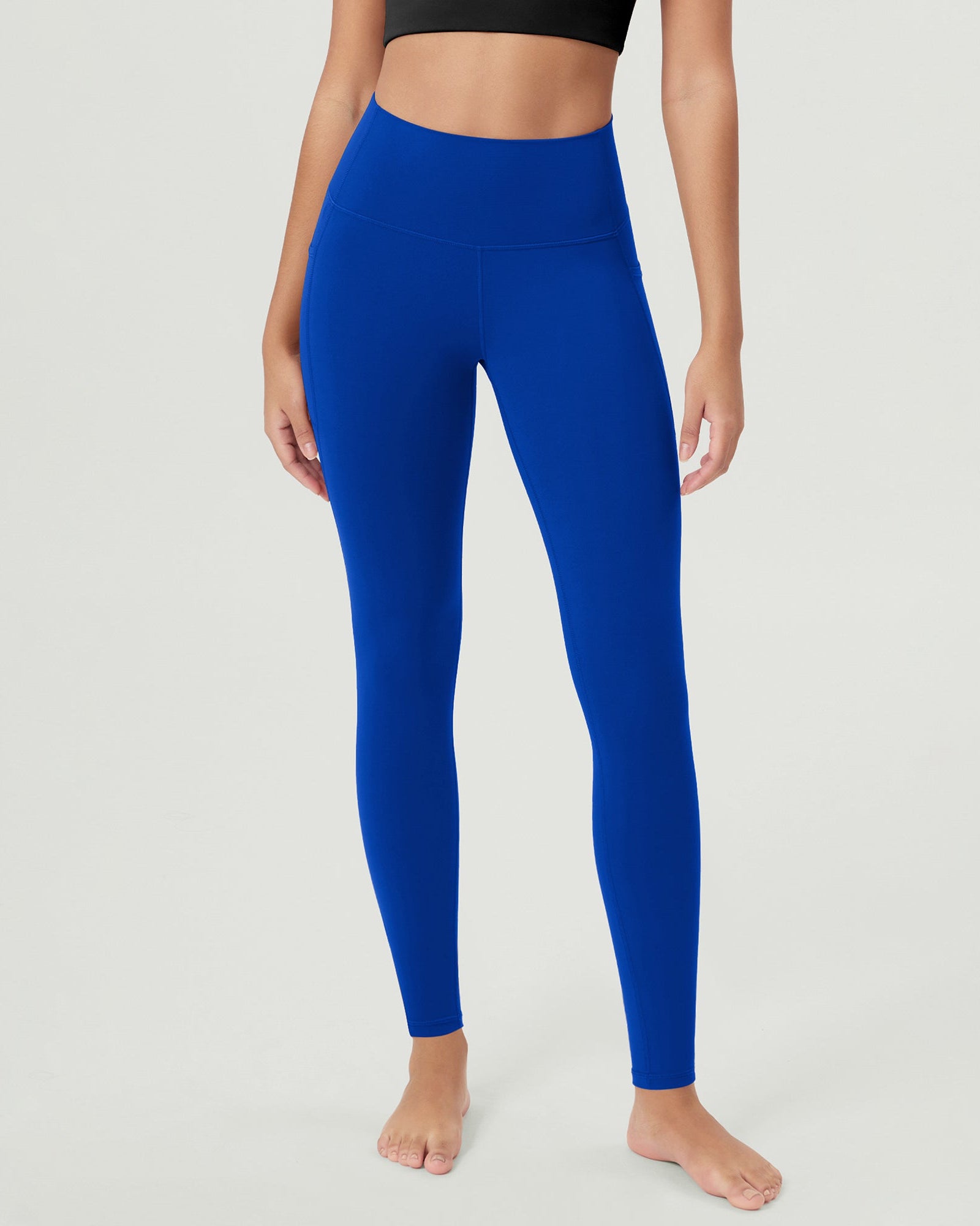 ODCLOUD 28�Buttery Soft Lounge Yoga Leggings with Pockets Royal Blue - ododos