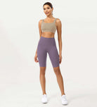 ODCLOUD 10 High Waist Lounge Yoga Shorts Ash Violet - ododos