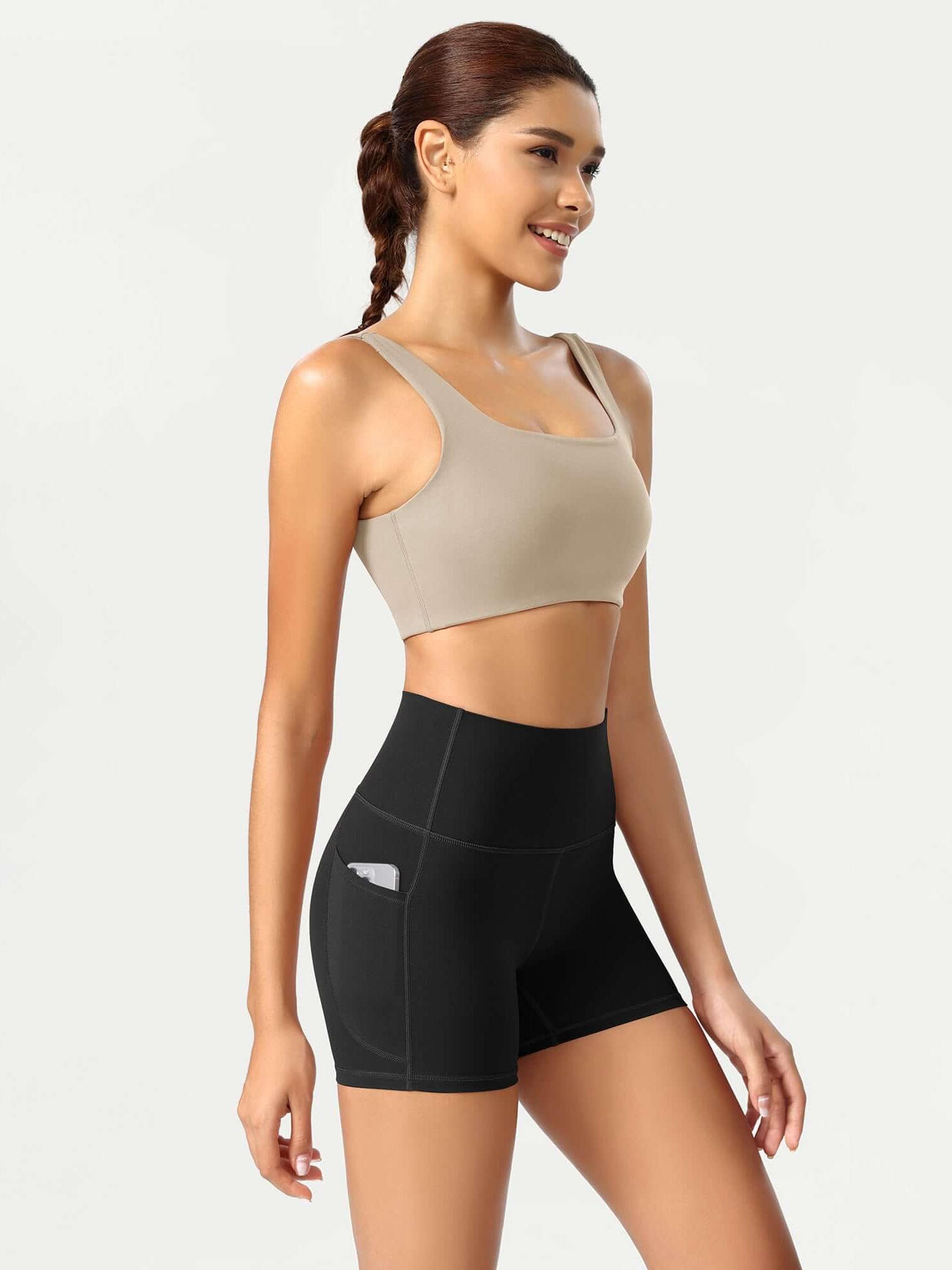 ODCLOUD 4 High Waist Lounge Yoga Shorts Black - ododos