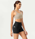 ODCLOUD 4 High Waist Lounge Yoga Shorts Black - ododos