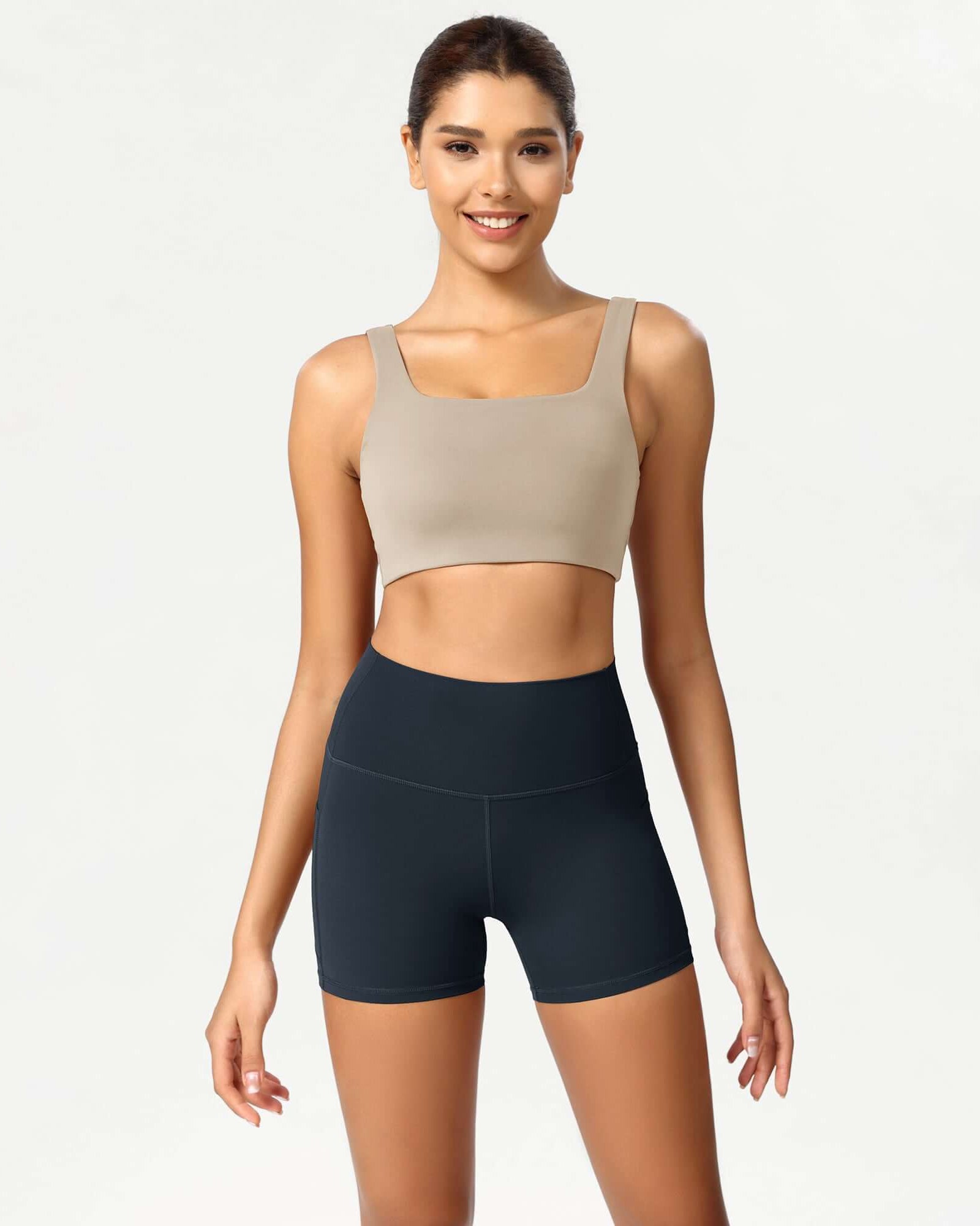 ODCLOUD 4 High Waist Lounge Yoga Shorts Deep Navy - ododos