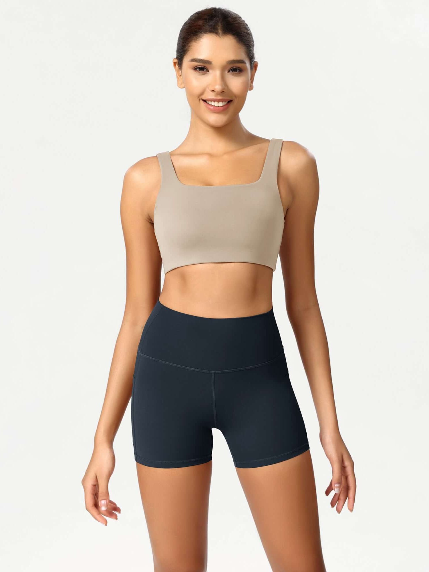 ODCLOUD 4 High Waist Lounge Yoga Shorts Deep Navy - ododos