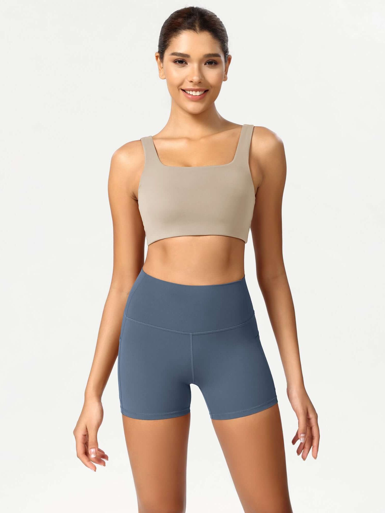 ODCLOUD 4 High Waist Lounge Yoga Shorts Ink Blue - ododos