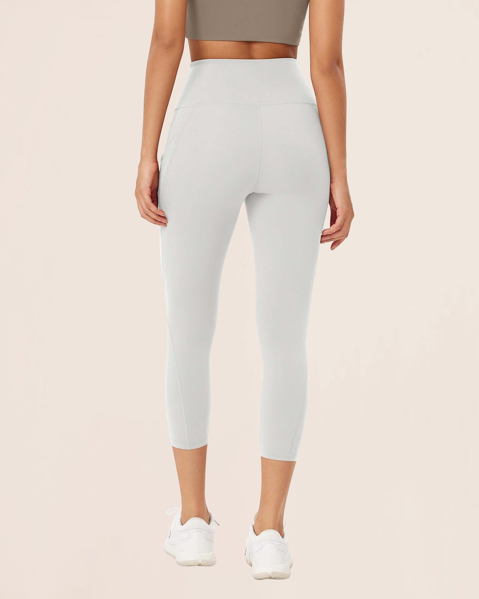 23�High Waisted Tummy Control Through Athletic Yoga Leggings with Pockets - ododos