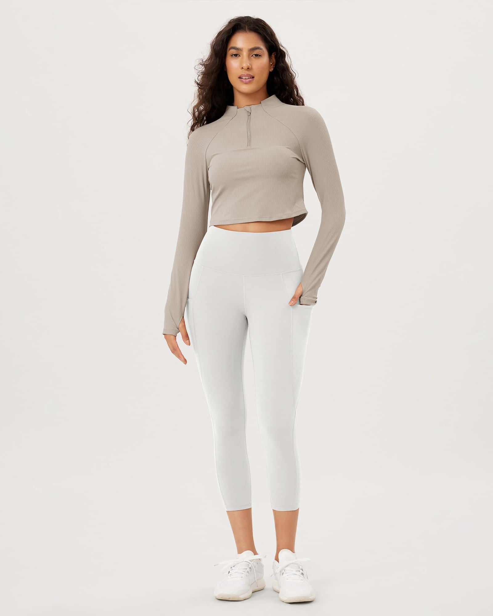 23�High Waisted Tummy Control Through Athletic Yoga Leggings with Pockets - ododos