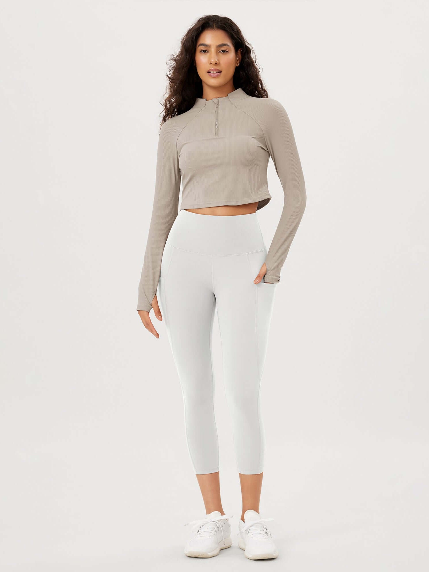 23�High Waisted Tummy Control Through Athletic Yoga Leggings with Pockets - ododos