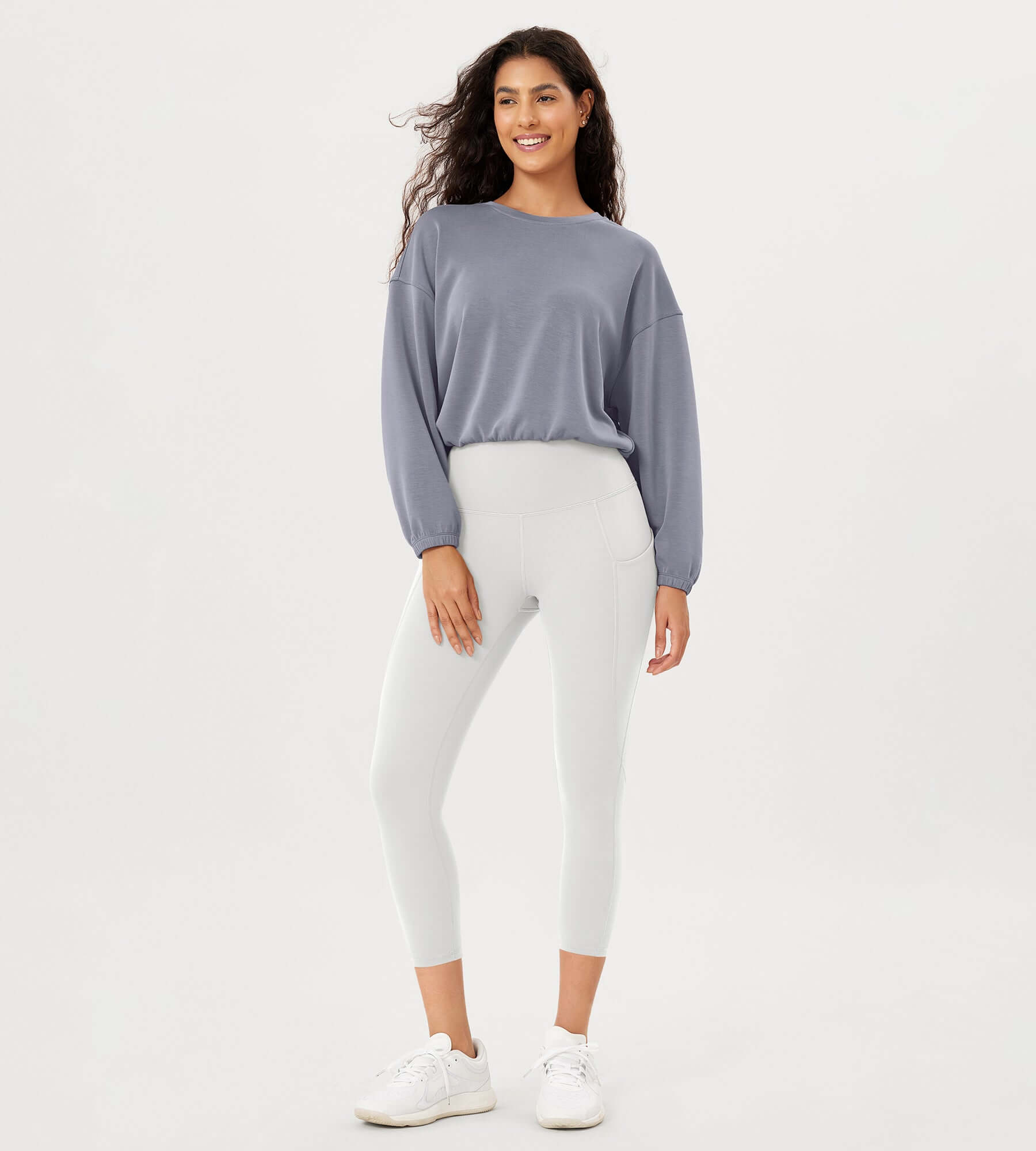 23�High Waisted Tummy Control Through Athletic Yoga Leggings with Pockets - ododos