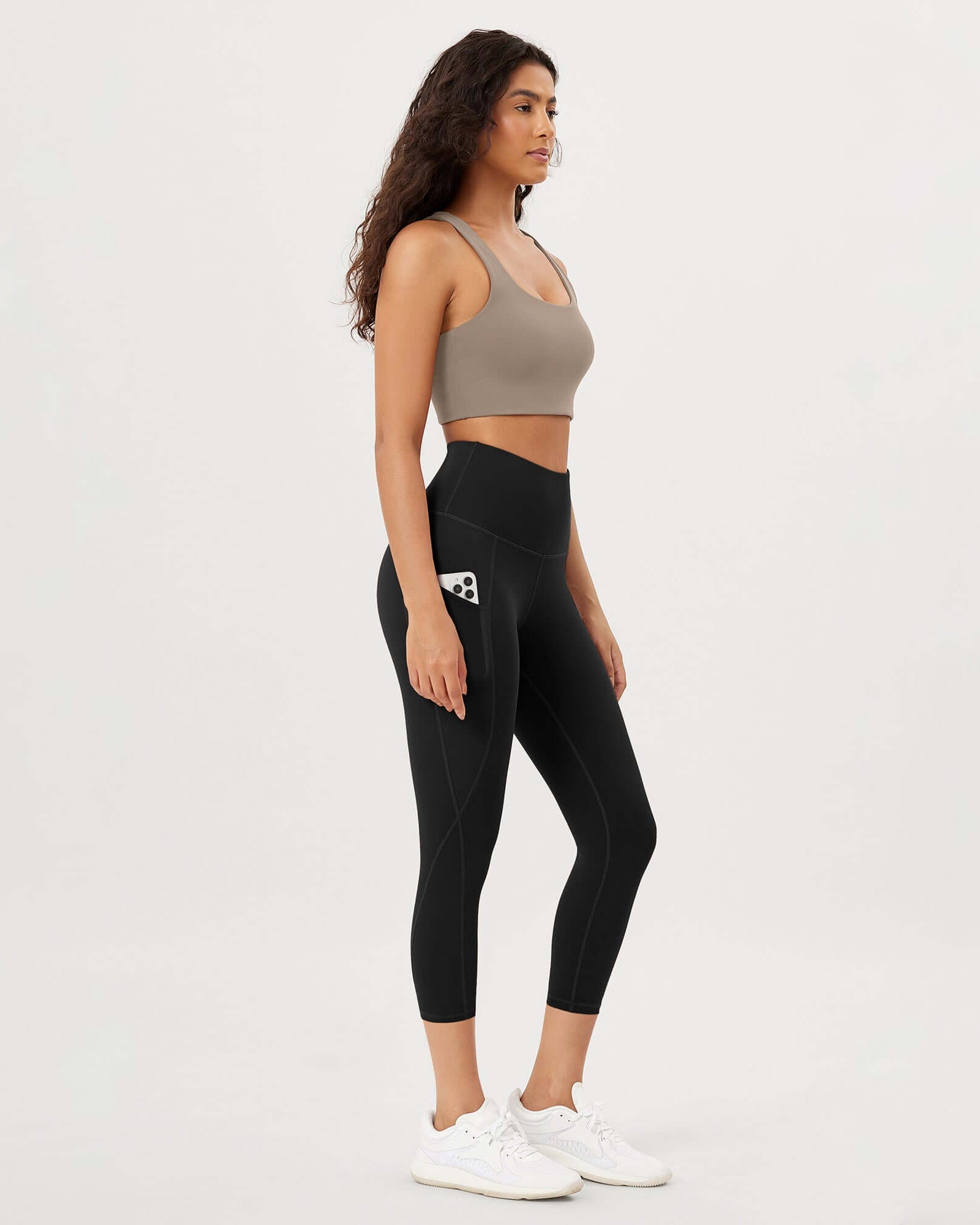 23�High Waisted Tummy Control Through Athletic Yoga Leggings with Pockets - ododos