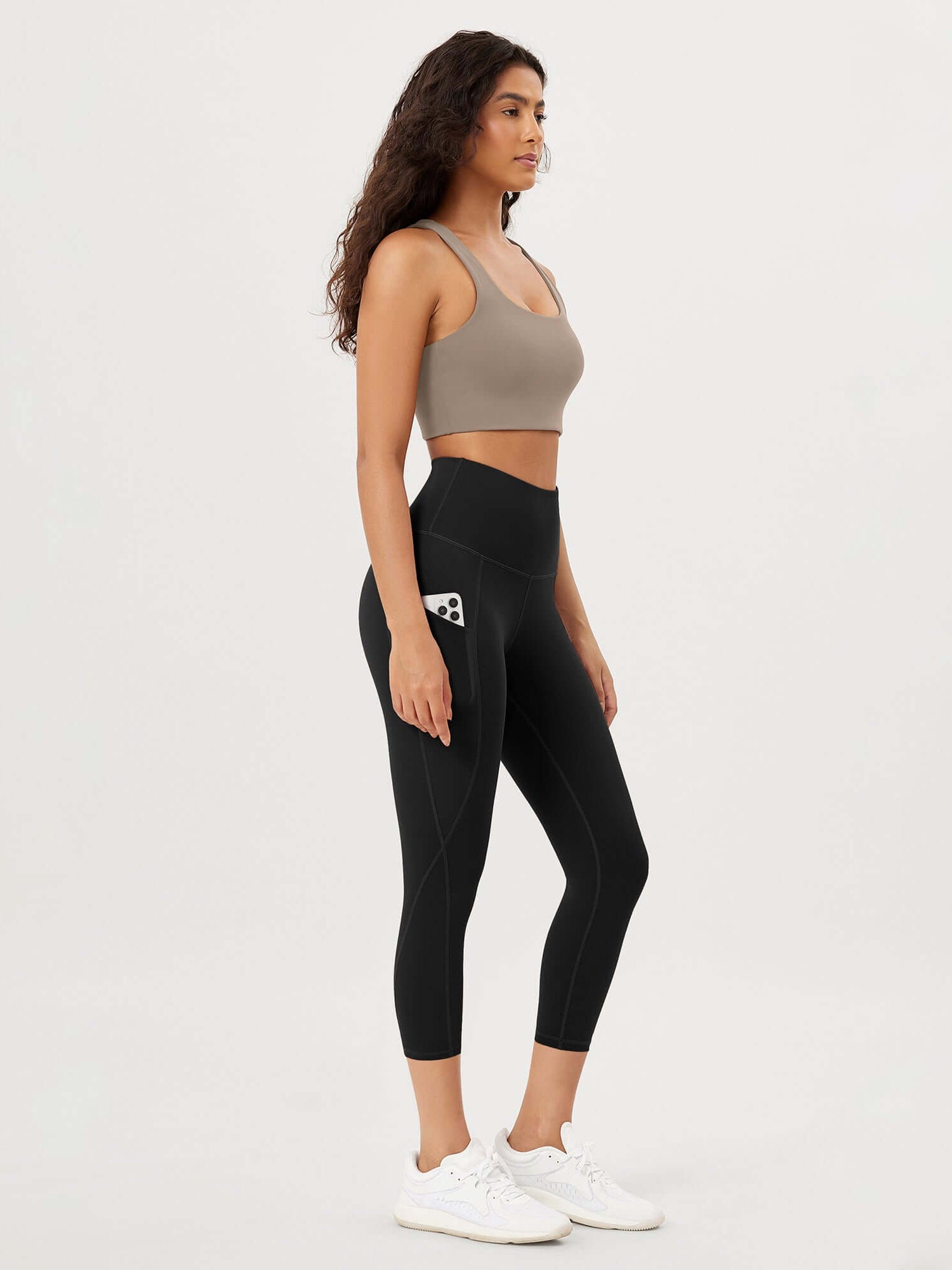23�High Waisted Tummy Control Through Athletic Yoga Leggings with Pockets - ododos