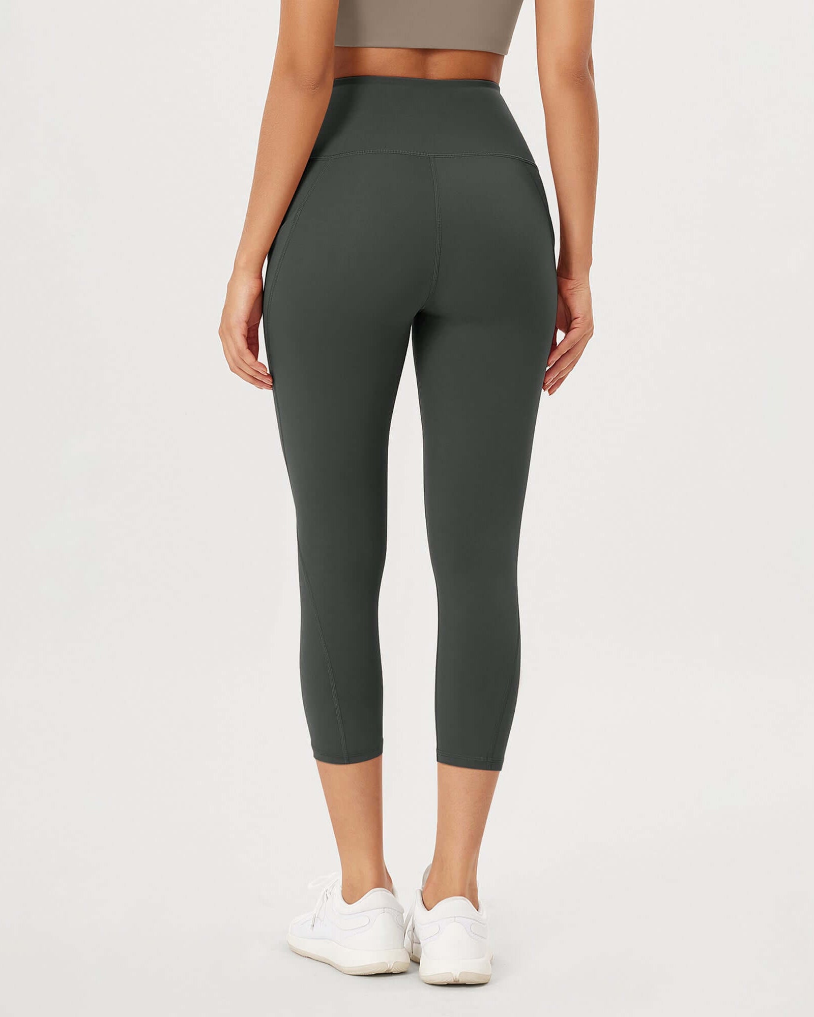 23�High Waisted Tummy Control Through Athletic Yoga Leggings with Pockets - ododos