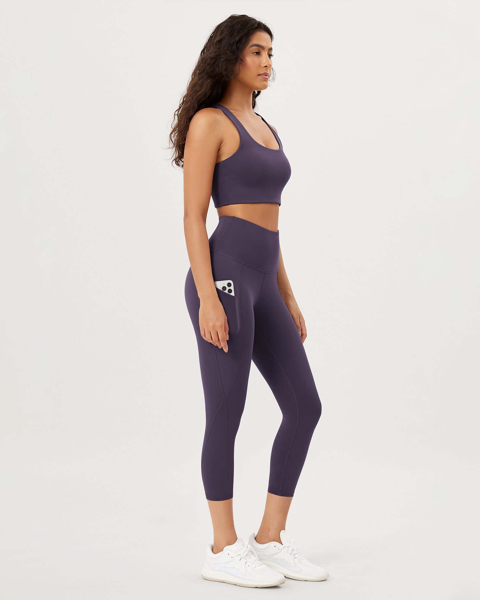 23�High Waisted Tummy Control Through Athletic Yoga Leggings with Pockets - ododos