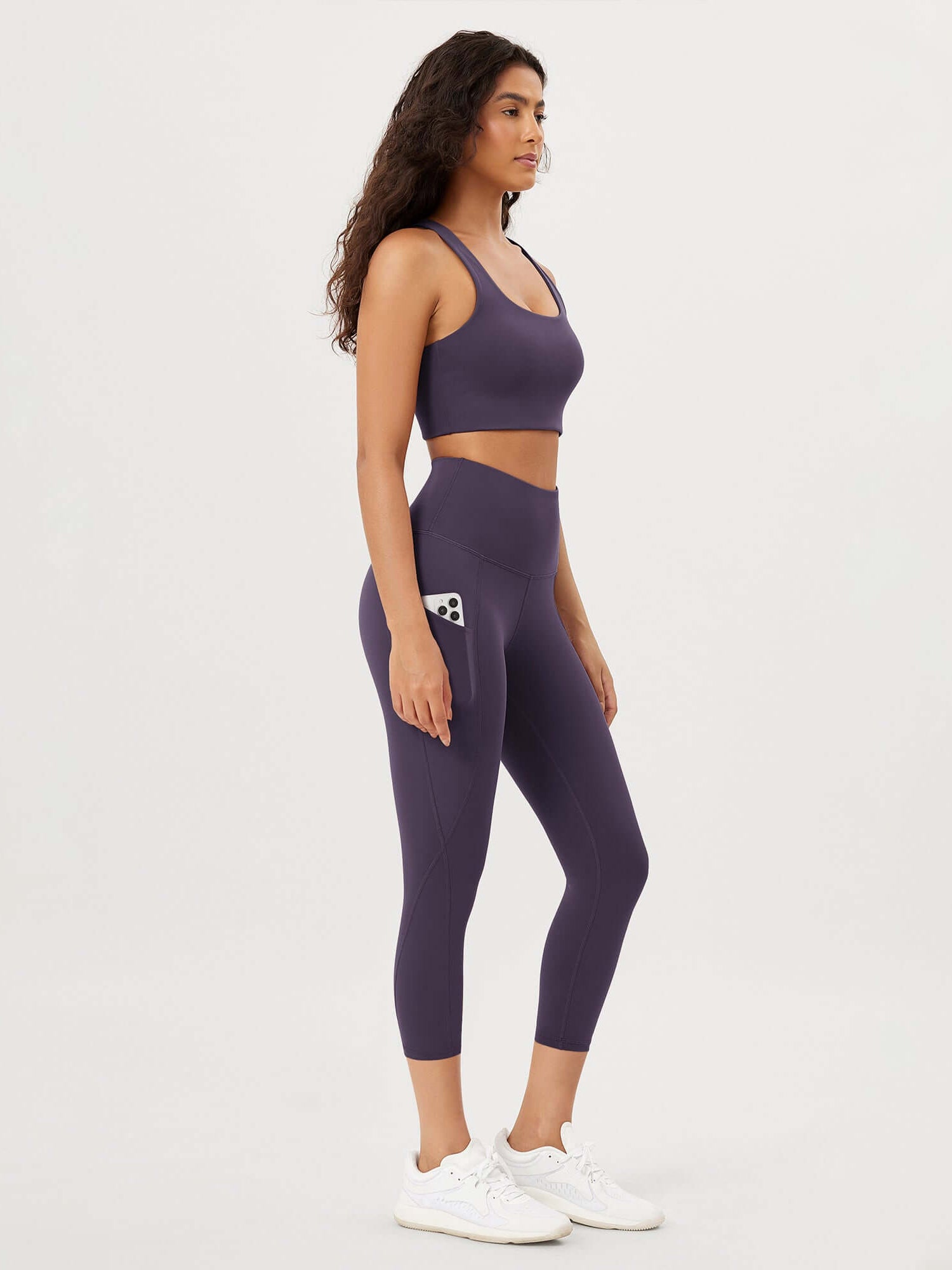 23�High Waisted Tummy Control Through Athletic Yoga Leggings with Pockets - ododos