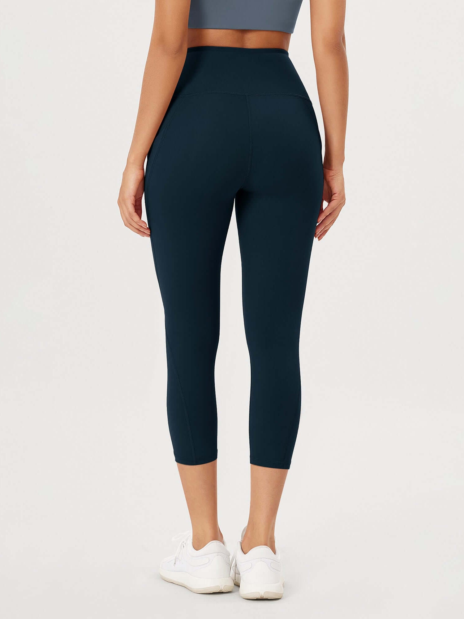 23�High Waisted Tummy Control Through Athletic Yoga Leggings with Pockets - ododos