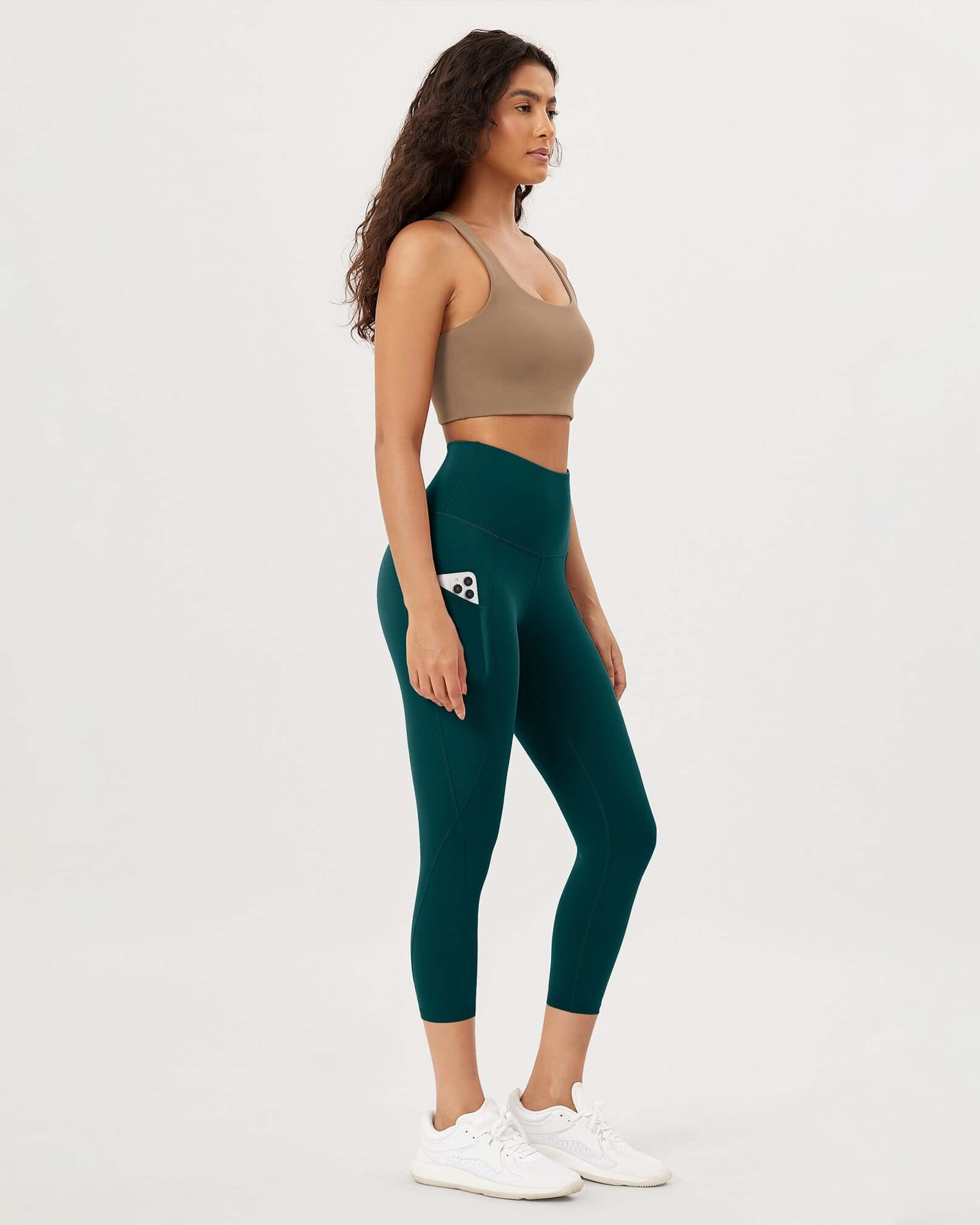 23�High Waisted Tummy Control Through Athletic Yoga Leggings with Pockets - ododos