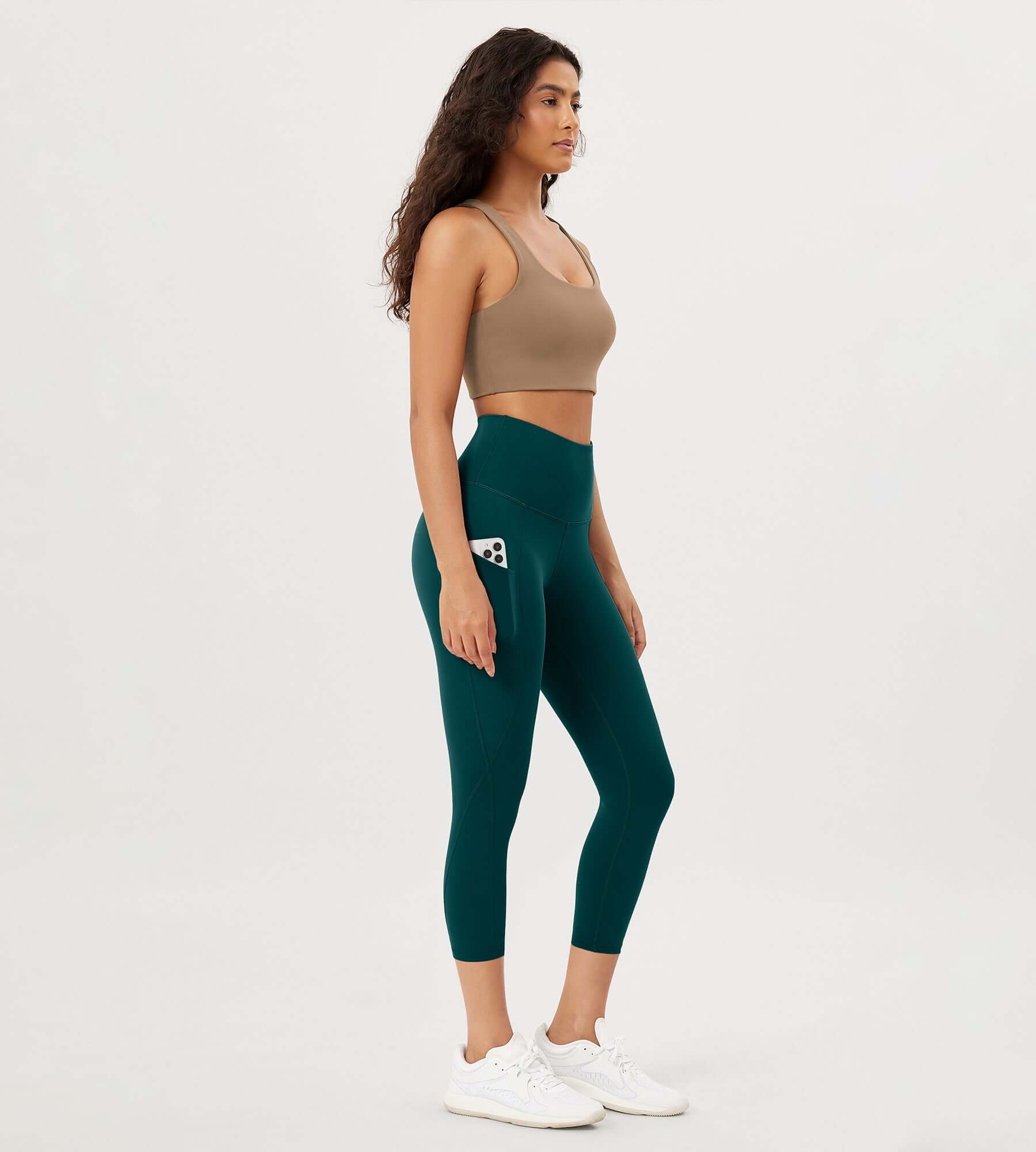 23�High Waisted Tummy Control Through Athletic Yoga Leggings with Pockets - ododos