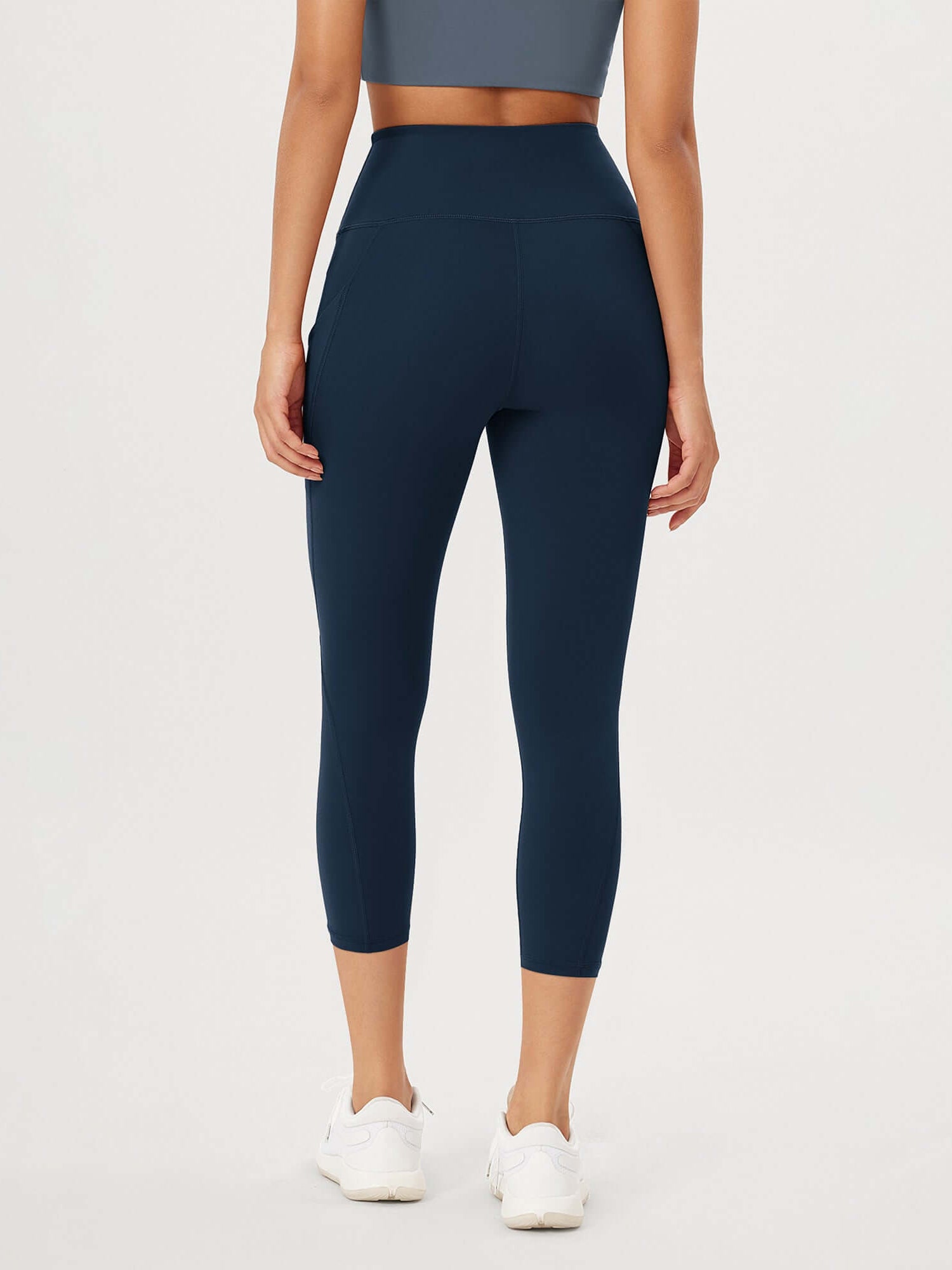 23�High Waisted Tummy Control Through Athletic Yoga Leggings with Pockets - ododos