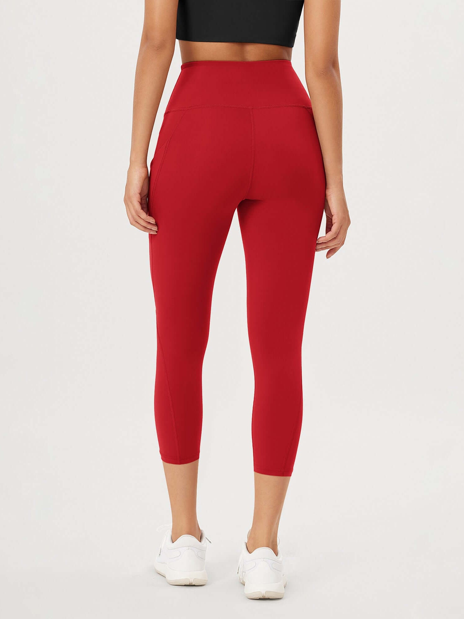 23�High Waisted Tummy Control Through Athletic Yoga Leggings with Pockets - ododos