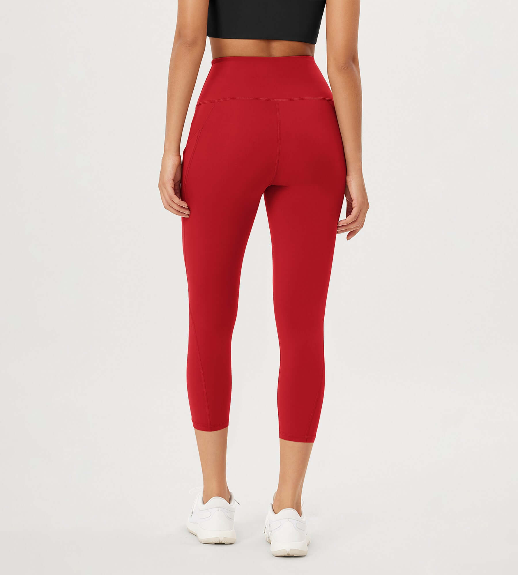 23�High Waisted Tummy Control Through Athletic Yoga Leggings with Pockets - ododos