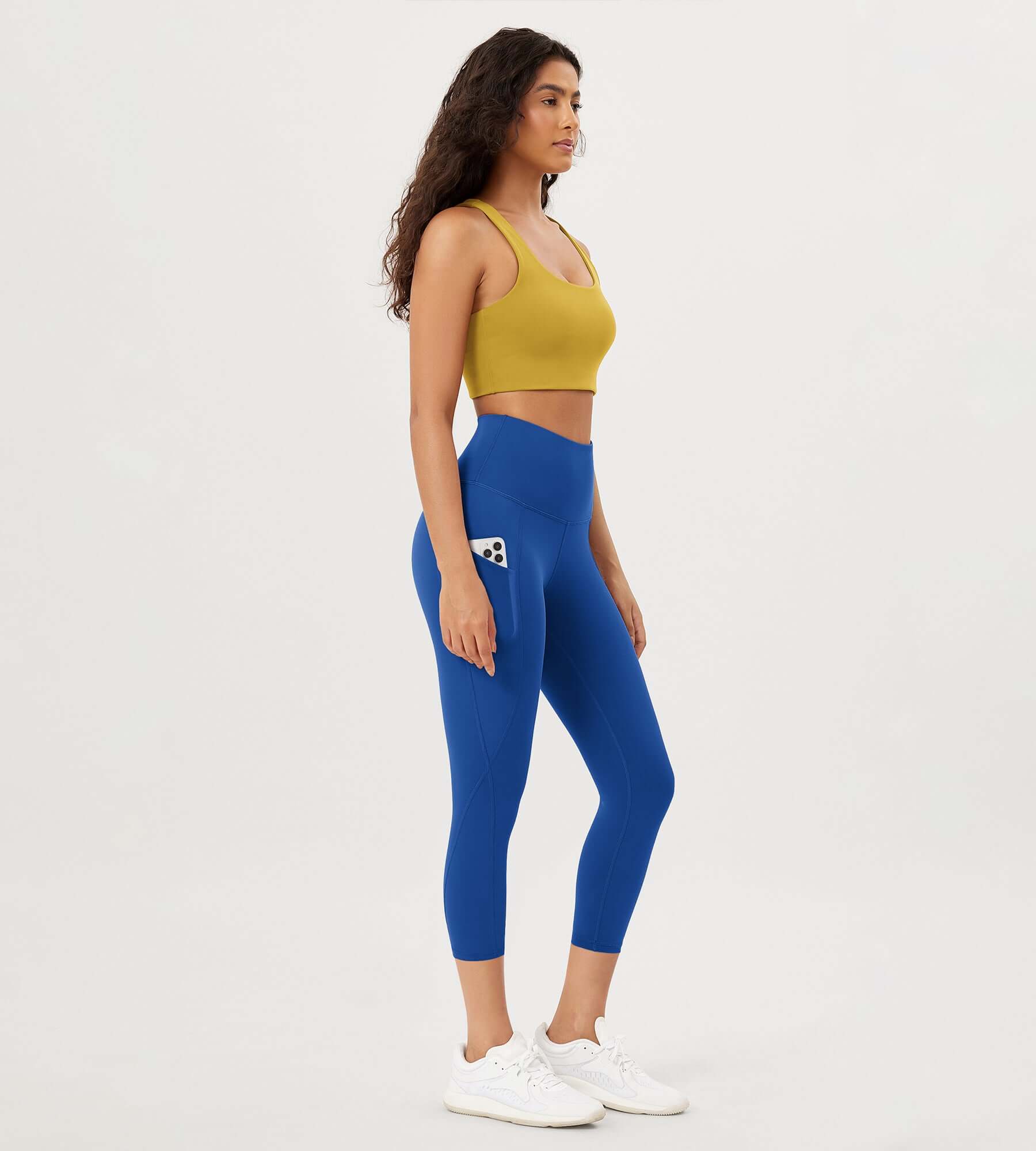 23�High Waisted Tummy Control Through Athletic Yoga Leggings with Pockets - ododos