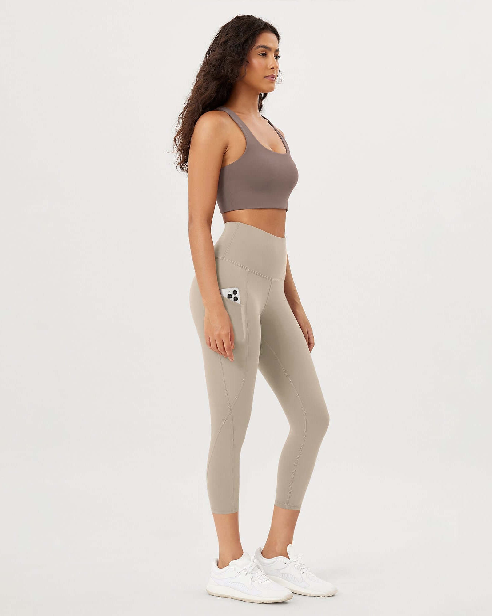 23�High Waisted Tummy Control Through Athletic Yoga Leggings with Pockets - ododos