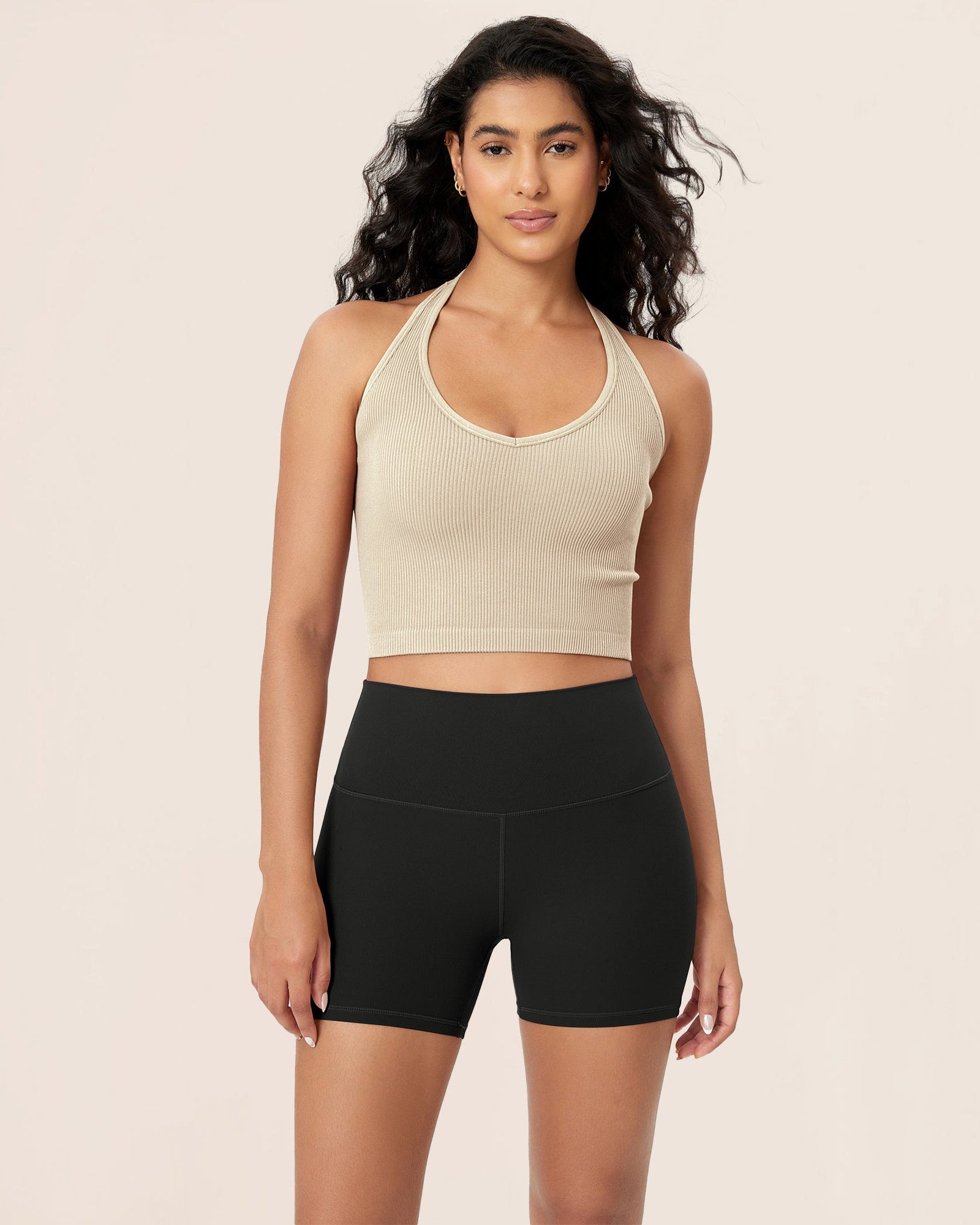 4 ODCLOUD Lounge Yoga High Waist Buttery Soft Biker Shorts Black - ododos
