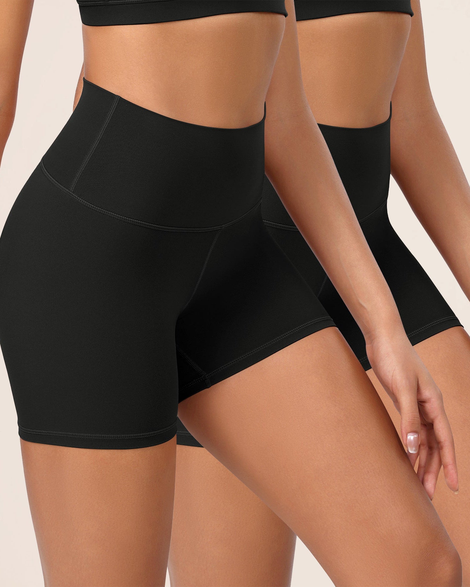 2-Pack 4 ODCLOUD Lounge Yoga High Waist Buttery Soft Biker Shorts - ododos