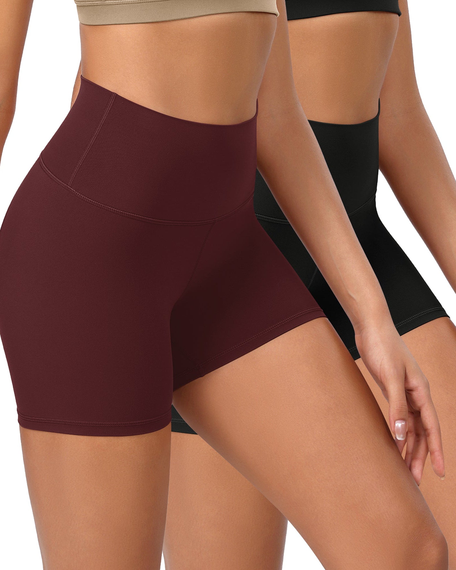 2-Pack 4 ODCLOUD Lounge Yoga High Waist Buttery Soft Biker Shorts - ododos