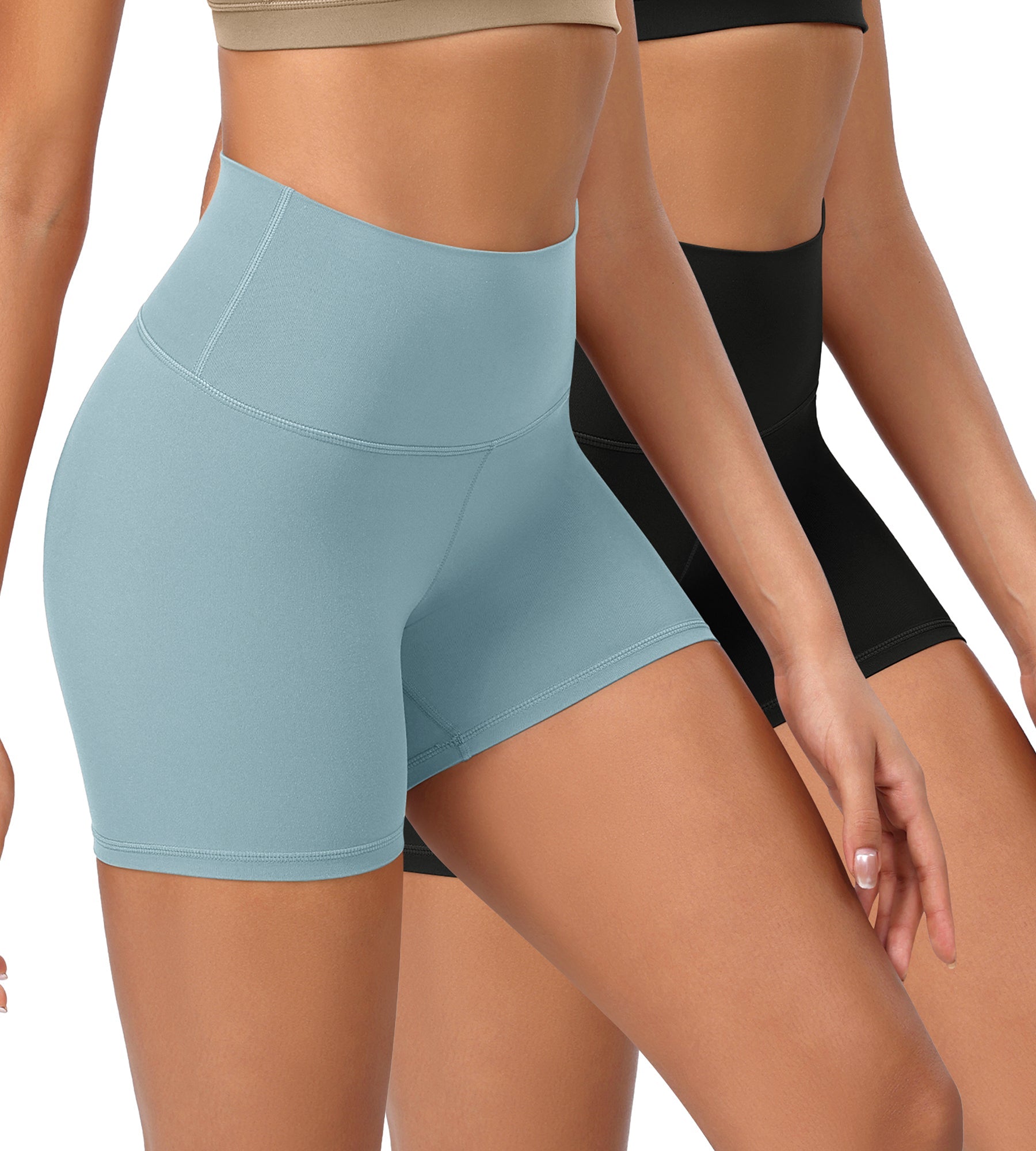 2-Pack 4 ODCLOUD Lounge Yoga High Waist Buttery Soft Biker Shorts - ododos