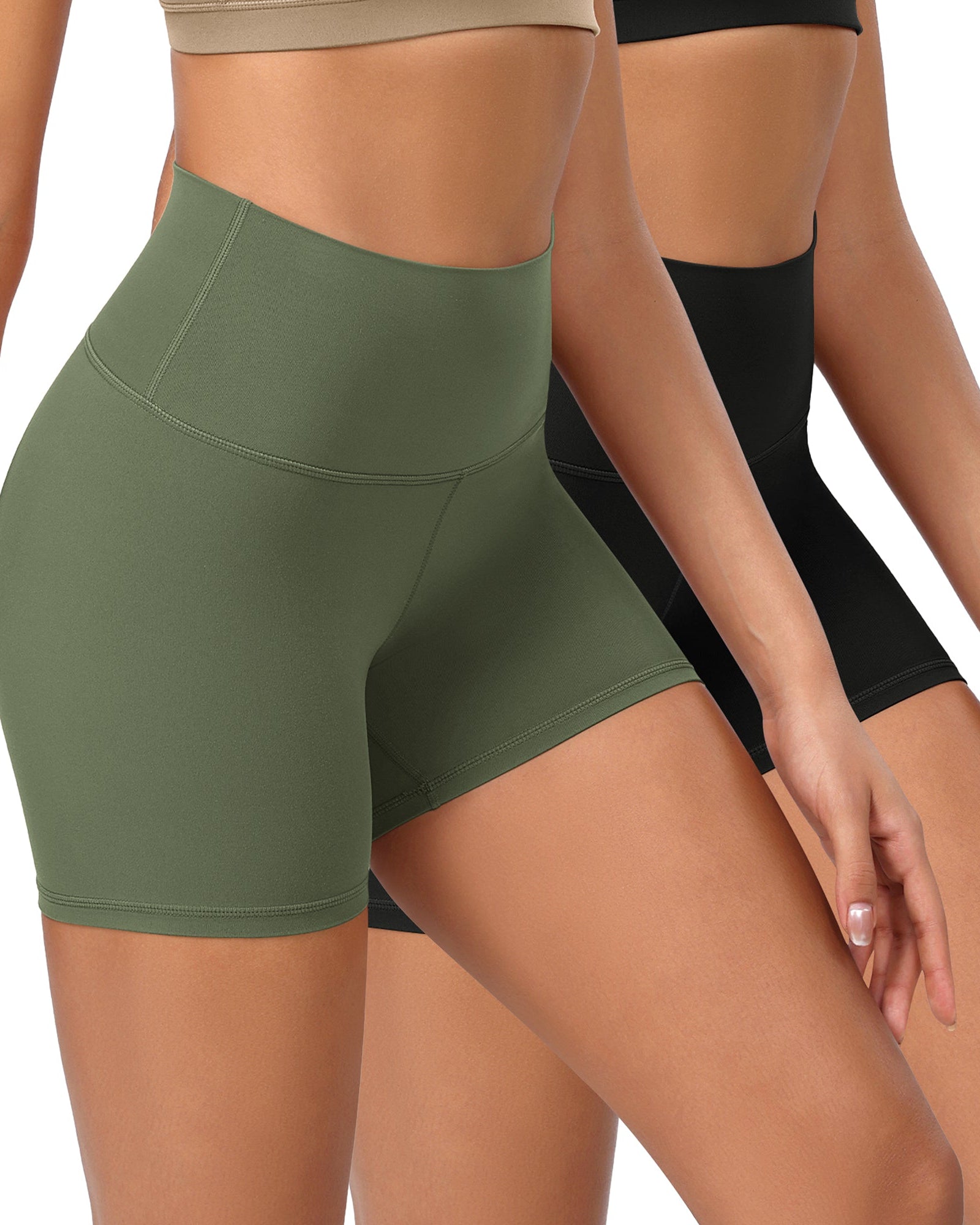 2-Pack 4 ODCLOUD Lounge Yoga High Waist Buttery Soft Biker Shorts - ododos