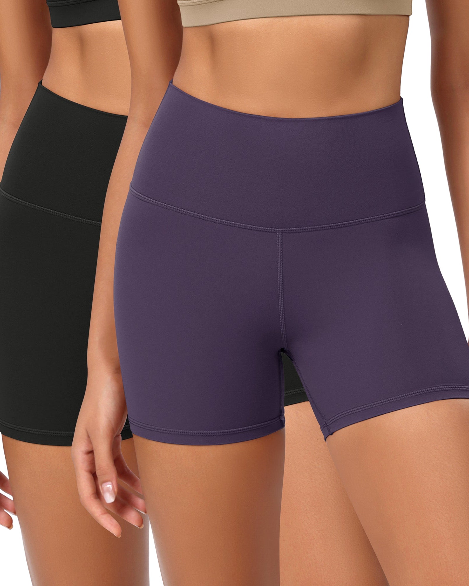 2-Pack 4 ODCLOUD Lounge Yoga High Waist Buttery Soft Biker Shorts - ododos