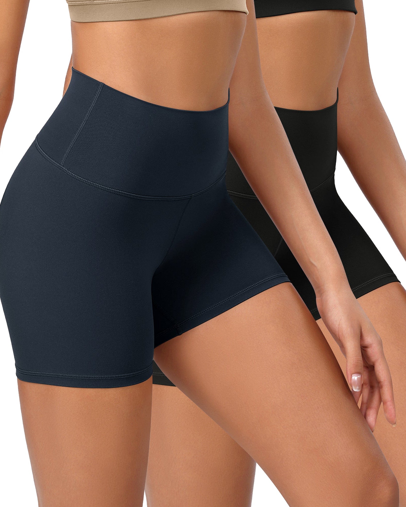 2-Pack 4 ODCLOUD Lounge Yoga High Waist Buttery Soft Biker Shorts - ododos