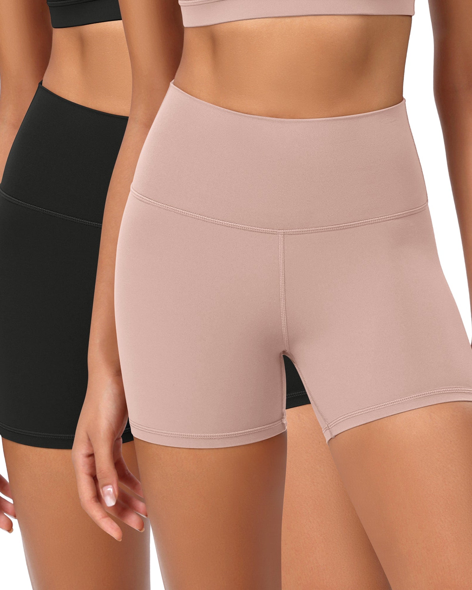 2-Pack 4 ODCLOUD Lounge Yoga High Waist Buttery Soft Biker Shorts - ododos