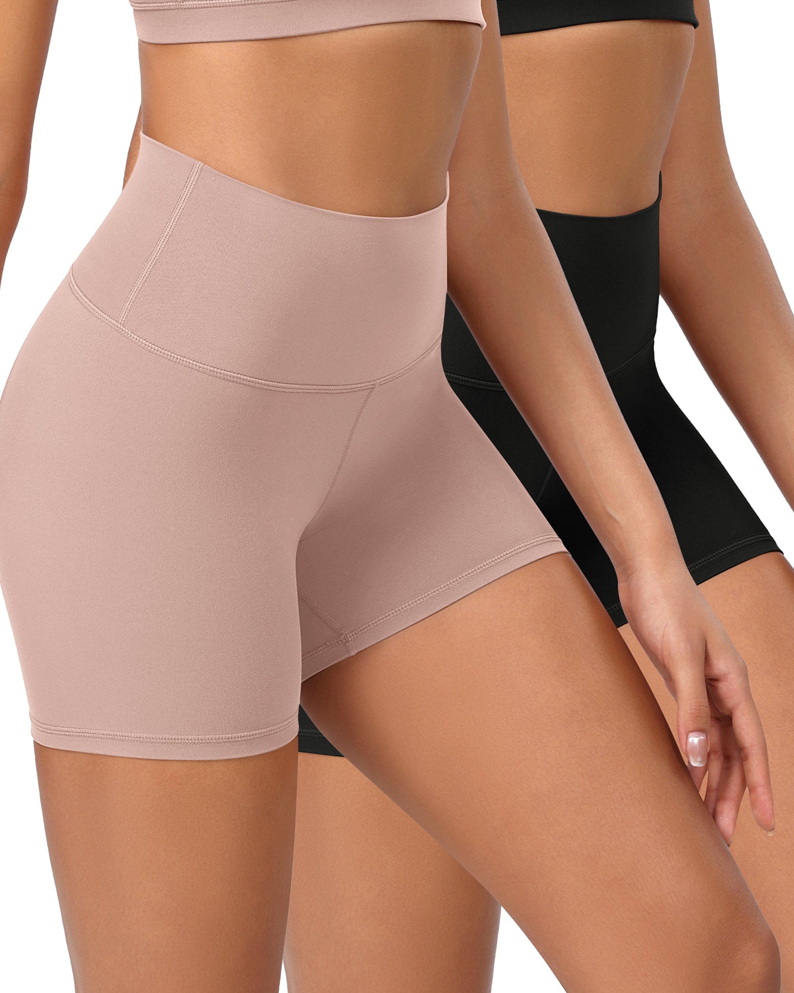 2-Pack 4 ODCLOUD Lounge Yoga High Waist Buttery Soft Biker Shorts - ododos