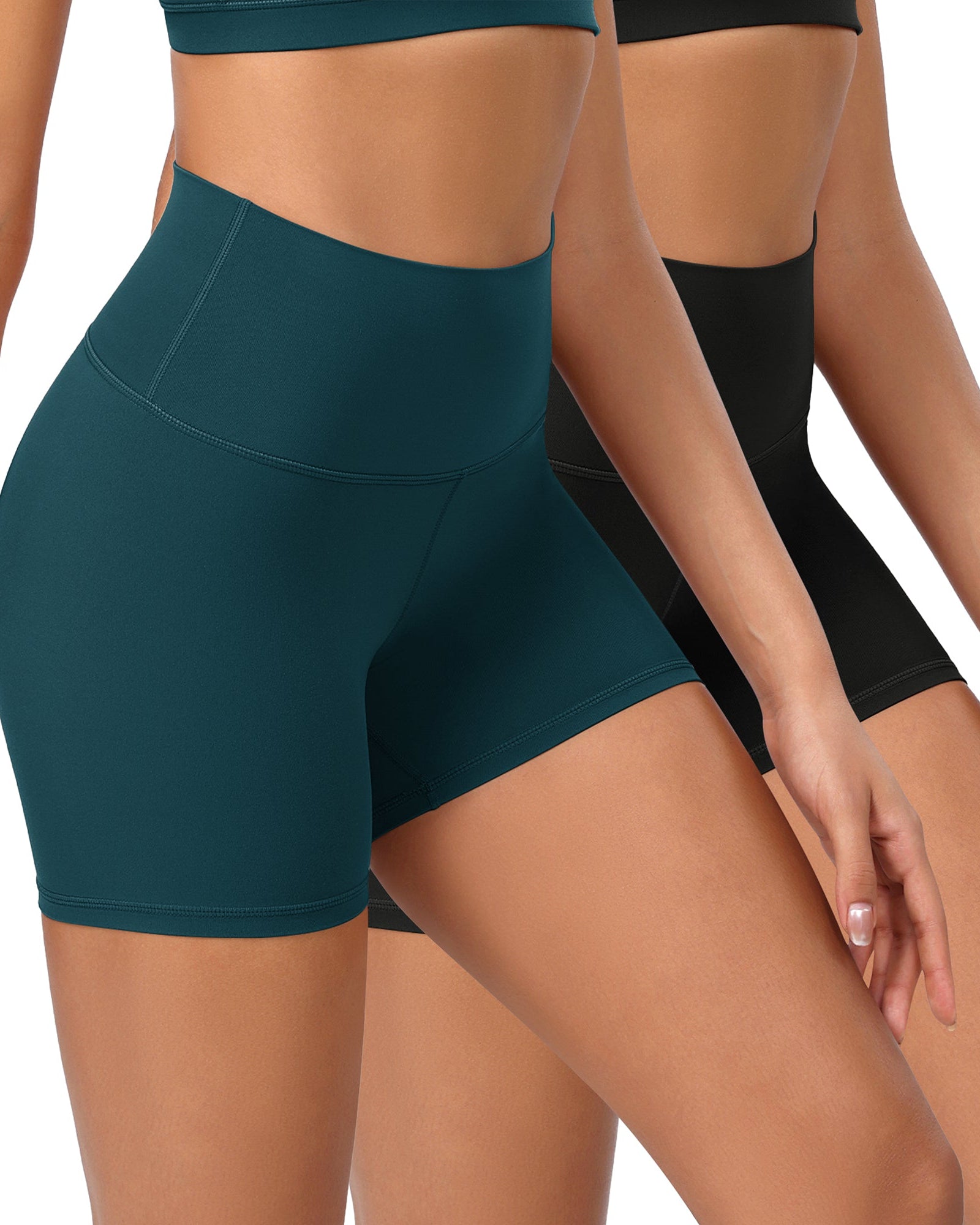 2-Pack 4 ODCLOUD Lounge Yoga High Waist Buttery Soft Biker Shorts - ododos