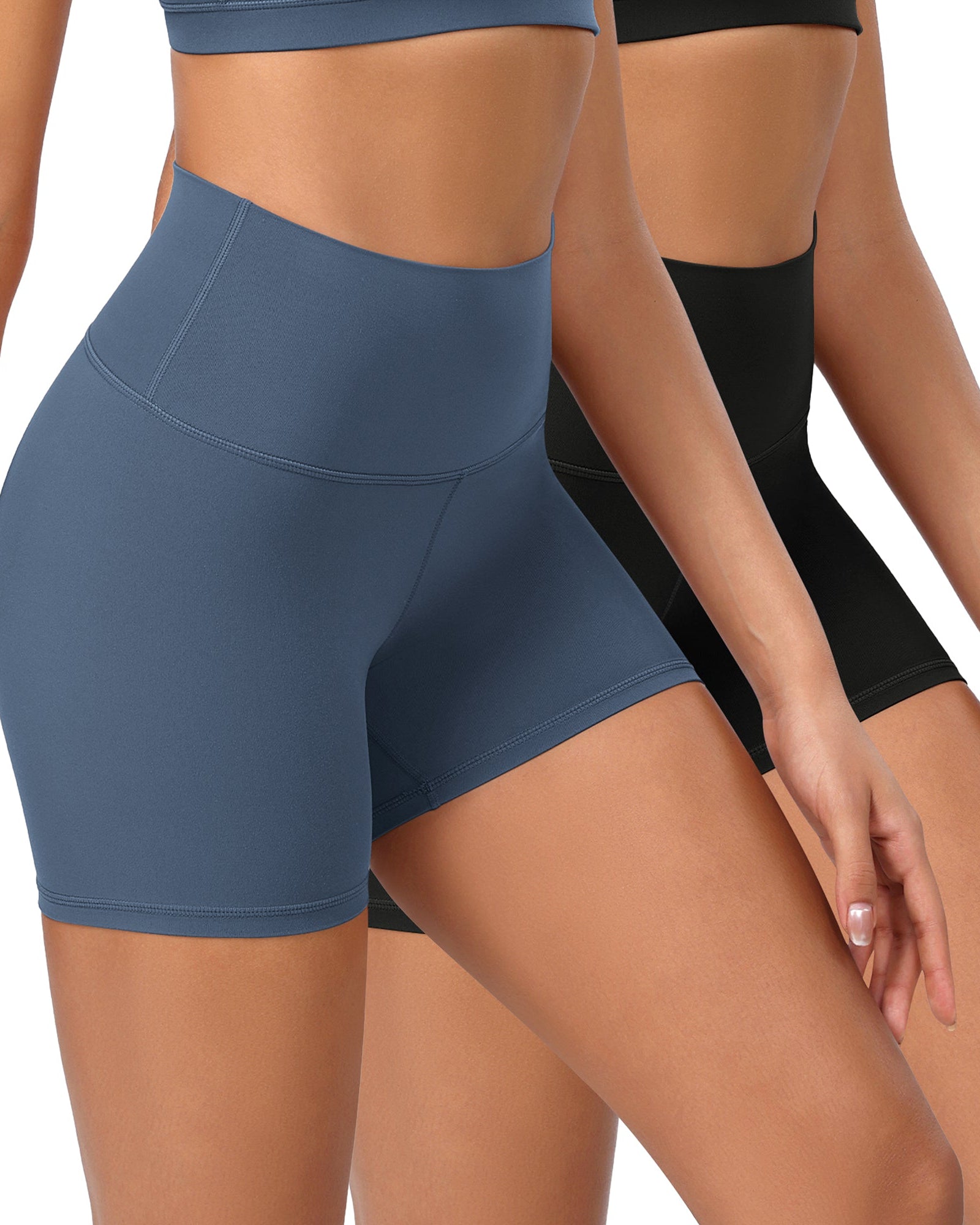 2-Pack 4 ODCLOUD Lounge Yoga High Waist Buttery Soft Biker Shorts - ododos