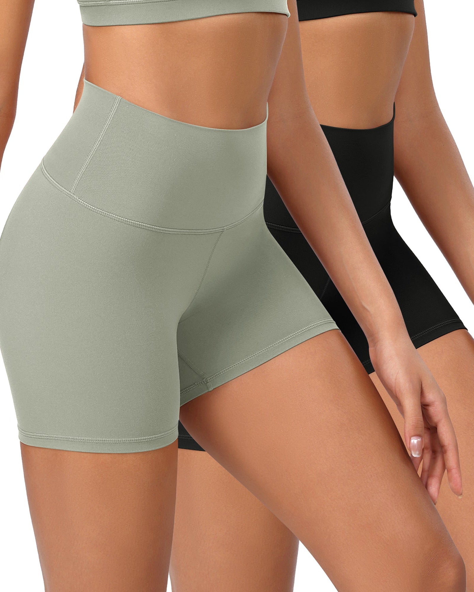 2-Pack 4 ODCLOUD Lounge Yoga High Waist Buttery Soft Biker Shorts - ododos