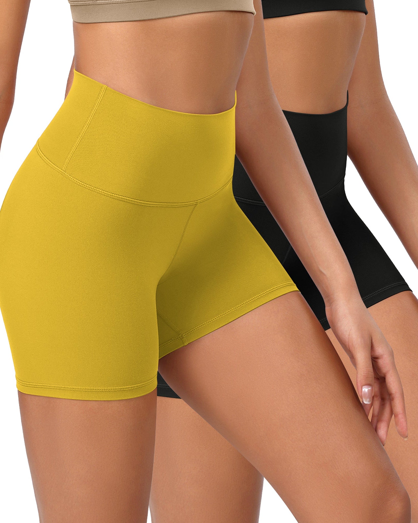 2-Pack 4 ODCLOUD Lounge Yoga High Waist Buttery Soft Biker Shorts - ododos
