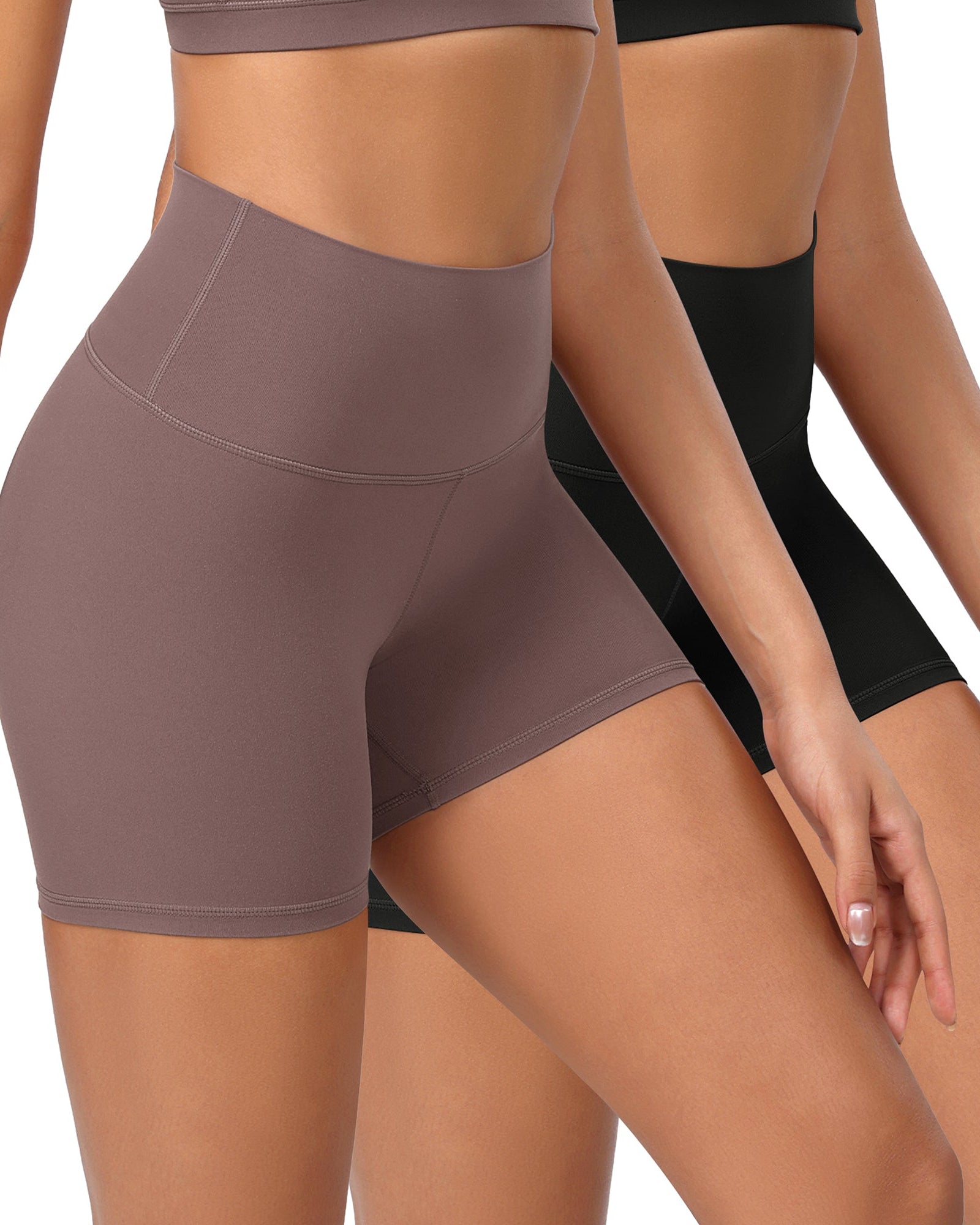 2-Pack 4 ODCLOUD Lounge Yoga High Waist Buttery Soft Biker Shorts - ododos