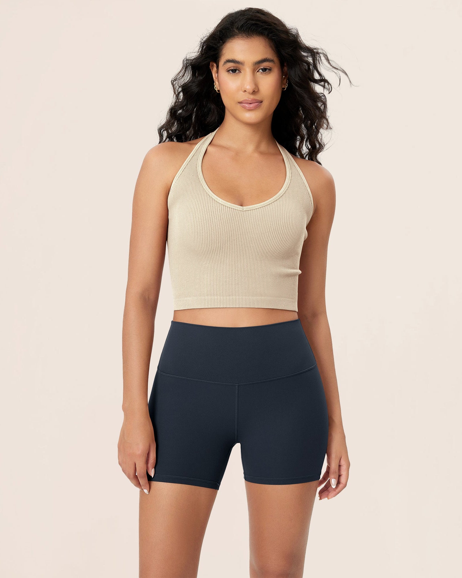 4 ODCLOUD Lounge Yoga High Waist Buttery Soft Biker Shorts Deep Navy - ododos
