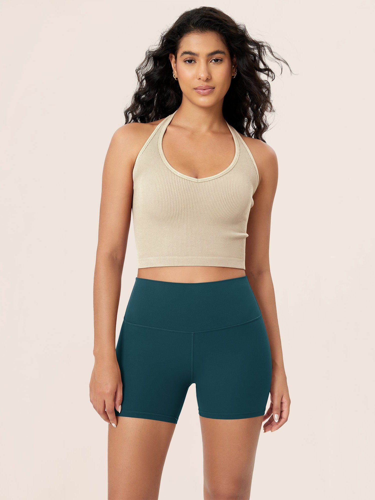 4 ODCLOUD Lounge Yoga High Waist Buttery Soft Biker Shorts Forest Teal - ododos