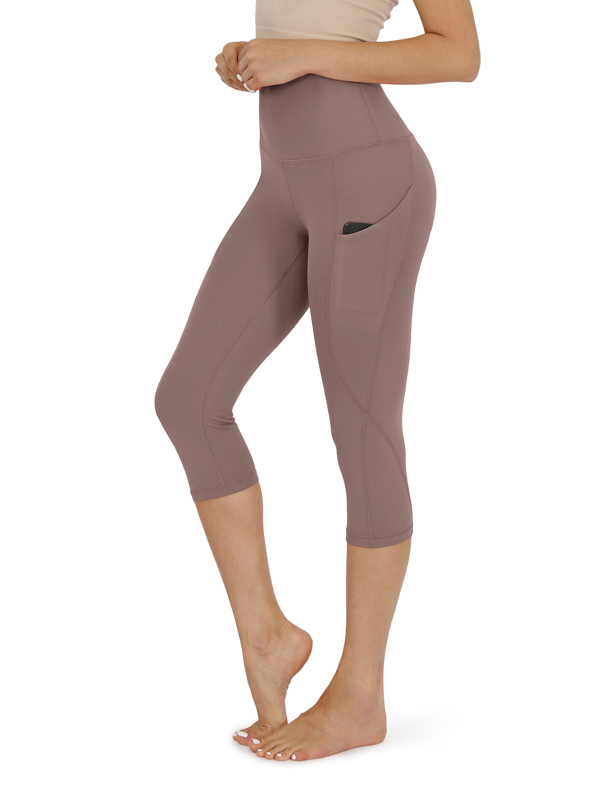 Crop yoga pants with pockets best sale