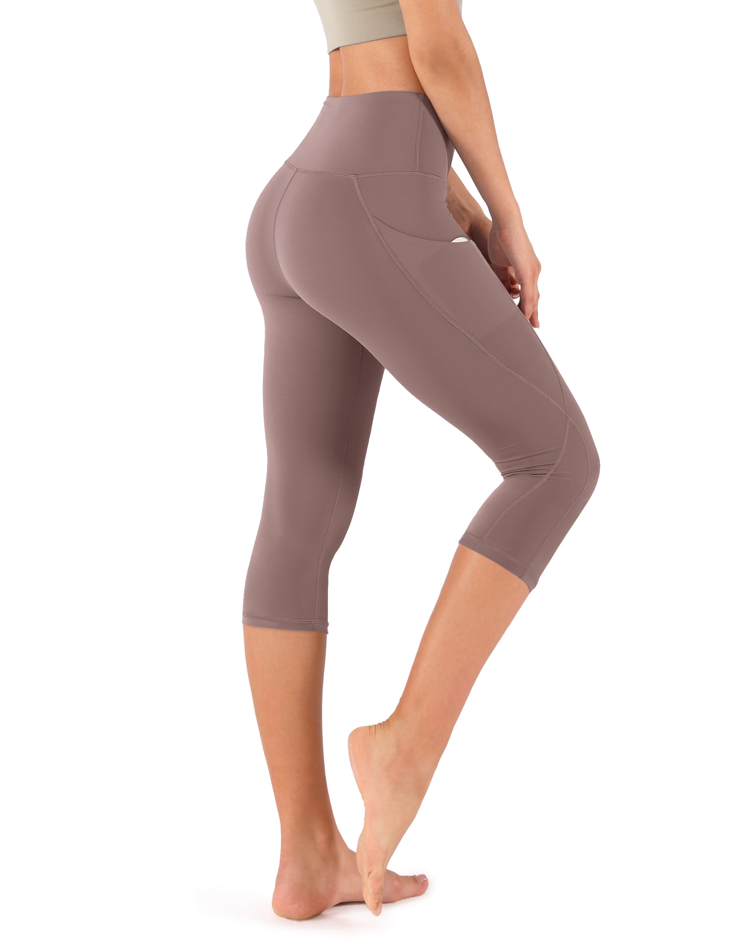 ODODOS High Waist Yoga Capris with Pockets