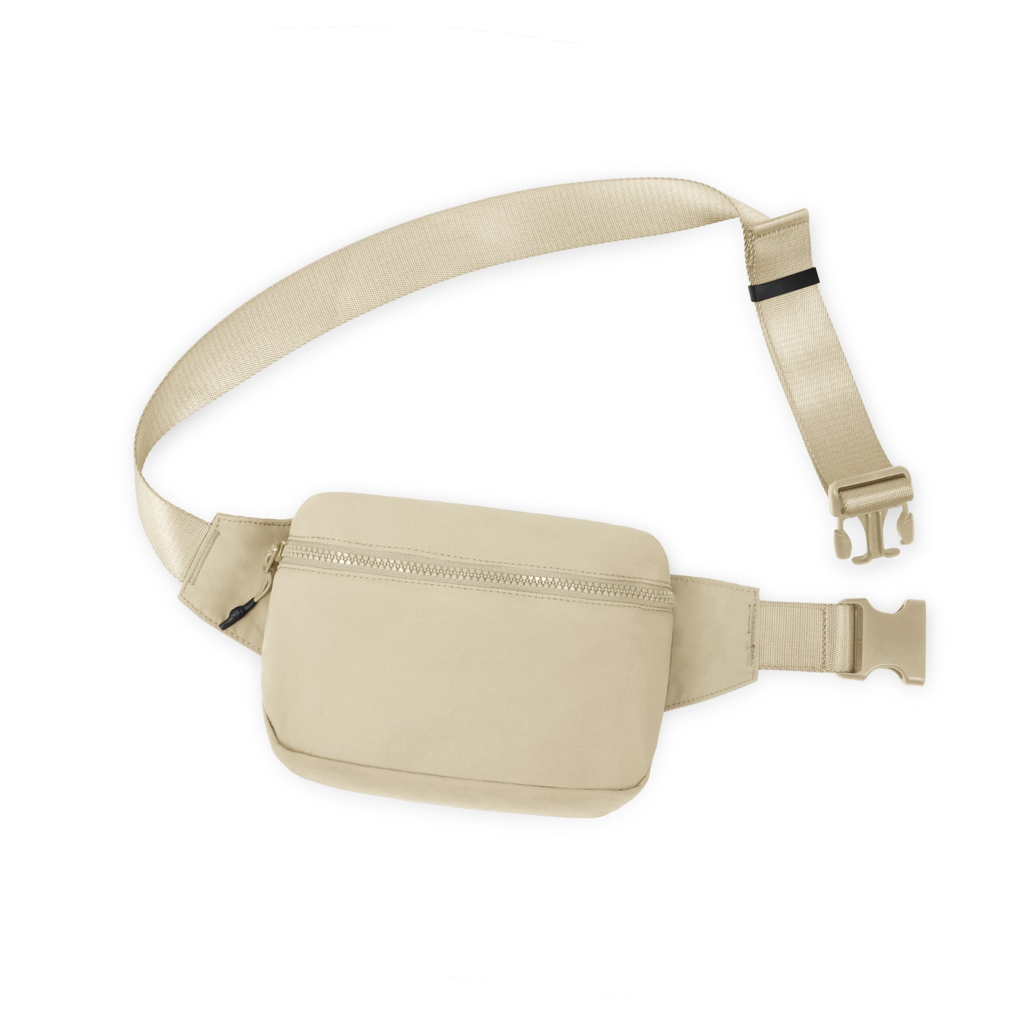 2L Belt Bag with Adjustable Strap Beige 8.5 x 5 x 2 - ododos
