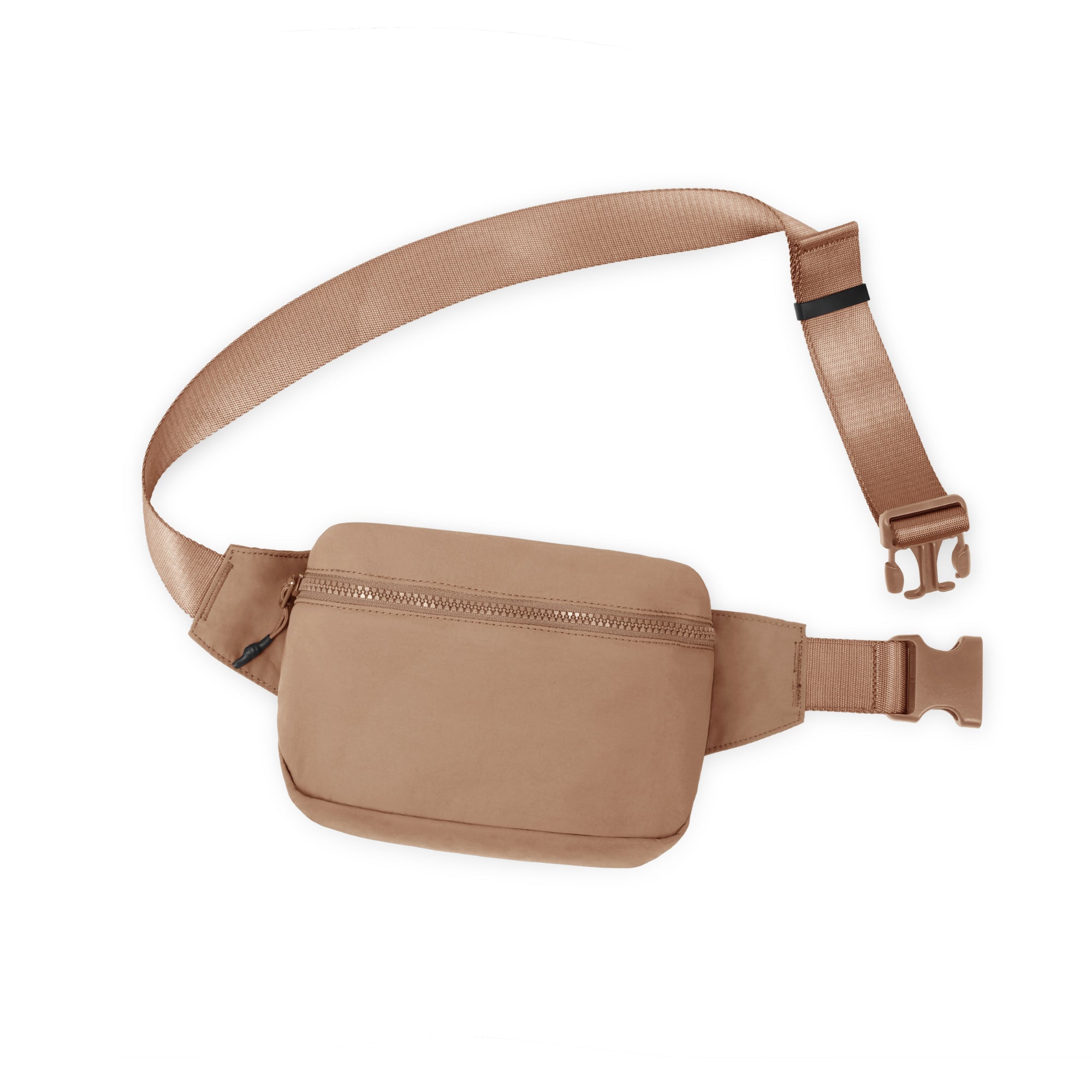 2L Belt Bag with Adjustable Strap Brown 8.5 x 5 x 2 - ododos