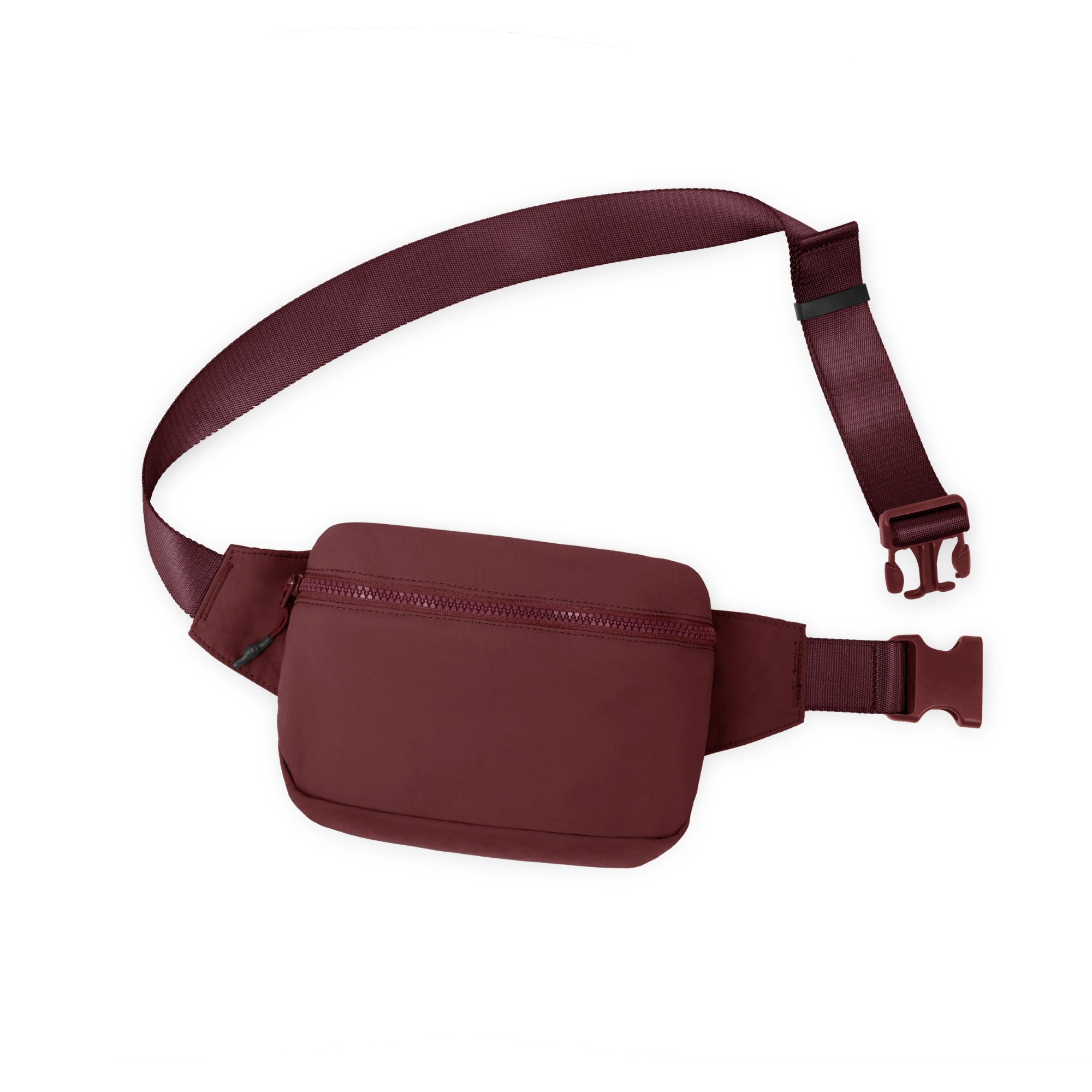 2L Belt Bag with Adjustable Strap Wine 8.5 x 5 x 2 - ododos