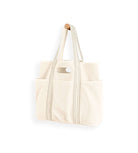 29L Oversized Canvas Tote Large Capacity Open Top Shoulder Bag - ododos