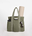 29L Oversized Canvas Tote Large Capacity Open Top Shoulder Bag - ododos