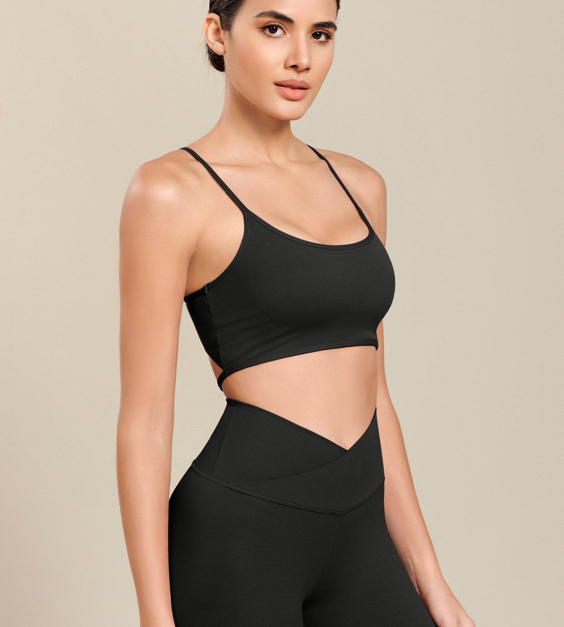 Cloud Feeling Halter Padding Sports Bra - ododos